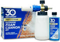 30 SECONDS Foam Cannon Kit – Pressure Washer Sprayer + 8 fl. oz. Soap – Foaming Cleaner for Siding, Decks, Driveways & Outdoor Surfaces