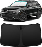 INSAUTO Custom Fit Windshield Sun Shade Accessories for Volkswagen/VW Tiguan 2018-2025, Foldable Front Window Sunshade, UV & Heat Reflector, Keeps Interior Cool, Includes Storage Bag