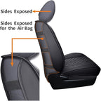 Tomatoman Tacoma Front Seat Covers Compatible with Toyota Tacoma 2005-2022 2023 2024 2025 2026 Trucks Access Crew Extended Double Cab TRD Sports SR V6 Heavy Duty Car Cushions(2 PCS Front/Black)
