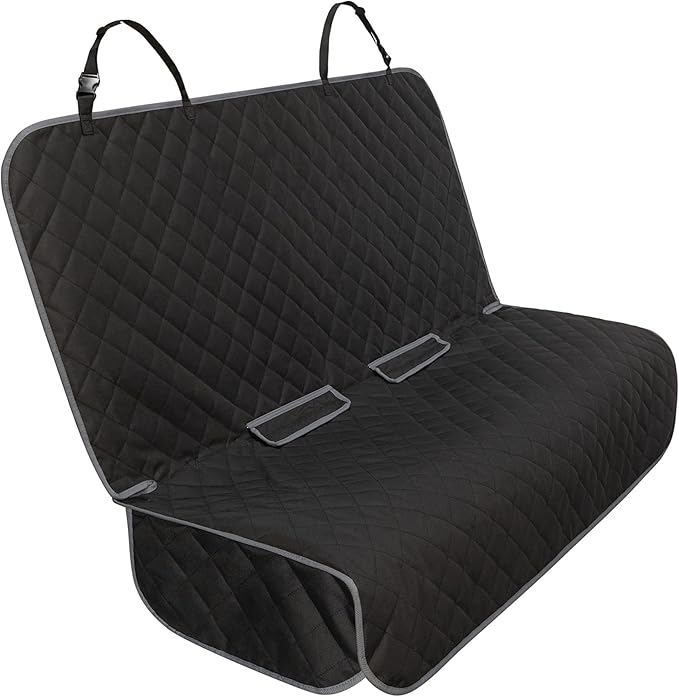 Bench Car Seat Cover Protector - Waterproof, Heavy-Duty and Nonslip Pet Car Seat Cover for Dogs with X-Large Size Fits for Large SUVs & Trucks