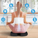 TushGuard Seat Cushion for Office Chair Memory Foam Non-Slip Cushion Back, Relief Chair Pad, Butt Pillow for Office Chair, Car, Computer Desk, Black