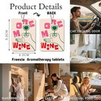 Kitchen & Foodie - Themed Car Air Freshener 4 Pcs, Fun Culinary Quotes & Art Hanging Air Freshener for Cars Closet Drawer Books, Car Accessories Mirror Decor for Cooking Lovers.