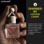 2-Pack Car Fresheners Long Lasting & Car Deodorizer - Daily Female Cotton Candy Hanging Car Air Freshener for Men and Women, Car Necessities & Scent Diffuser by VUTOLLOSA
