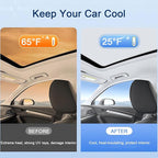 Car Sunroof Sunshade Compatible with Volvo C40 Accessories 2021-2023, One-Piece Glass Roof Sun Shade, Foldable Car Sunshade Roof, Sunroof Cover, Sun UV Protection