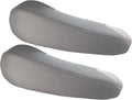FH Group Flat Cloth Fabric Armrest Cover Semi-Universal Fit, One Pair Gray