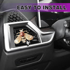 Shiny Bee Air Outlet Clips, Crystal Air Fresheners Vent Clips, Car Diffuser Vent Clip Rhinestone Diamond Interior Decor, Car Decoration, Bling Car Accessories (2 Pcs Golden)