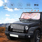 Marble Car Windshield Sunshade Front Window Sun Visor Protector Foldable Shield Cover for Truck SUV