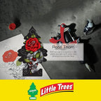 Little Trees Car Air Freshener | Hanging Paper Tree for Home or Car | Rose Thorn | 6 Pack