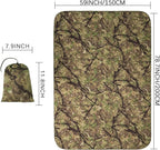 Poncho Liner Military Outdoor Camping Blanket for Travel, Beach, Grass, Picnic, Car Emergency, Outdoor, Survival