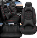 Car Seat Covers Fit for Infiniti g37 2000-2026, Stylish Sport Seat Covers, Waterproof Wear-Resistant Premium Nappa Leather Car Seat Cover.(Full Set with Pillow/Black)