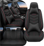 Car Seat Covers Fit for Infiniti g37 2000-2026, Stylish Sport Seat Covers, Waterproof Wear-Resistant Premium Nappa Leather Car Seat Cover.(Full Set with Pillow/Black)