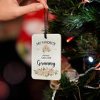 Granny Grandma Gifts Car Air Freshener Hanging 3 Pack, My Favorite People Call Me Car Accessories Gifts for Grandma Christmas Women,Rustic Floral Scent Card Lavender for Closet Bathroom Decor