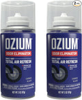 Ozium Air Sanitizer, 2 oz Car Fogger: Single-Shot Smoke Odor Eliminator & Car Air Freshener (Carbon Black, 2 Packs)