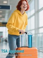 YOUSHARES Insulin Cooler Travel Case - 48H Verified Cooling with Temperature Display, TSA Approved Diabetic Medication Pen Vials Refrigerator with ℃/℉ Digital Temp Display, Portable for 1–7 Pens