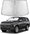 EcoNour Windshield Sunshade Compatible for Chevrolet Tahoe 2021-2024 2025 2026, Sun Visor for Front Windshield & Window Sun Shade Cover, UV Heat Blocker & Protector, Car Accessories