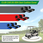 Universal Club Car DS Golf Cart Seat Covers Dress UP Older Golf Cart, Durable Breathable Material Front and Back Seat Cover Fit for ds, Club Car DS Seat Covers Front and Back, Black