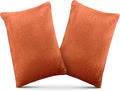 2 Pack Small Pillow, Memory Foam Mini Pillow 11 X 7 Inches for Travel, Sleeping, Nap and Neck, Knee, Lumbar Support, Tiny Cushion for Pet, Dogs (Orange)