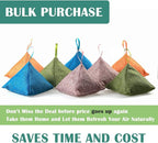 Charcoal Bamboo Bags nature fresh charcoal bags Activated Charcoal Odor Absorber Eliminator Bag (8, Green, Brown, Orange, Blue)