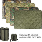 Poncho Liner Military Insulation Blanket Camo with Compression Carry Bag for Outdoors Hiking Jungle Hunting Gear