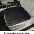 carrotez 2 Pack Double Breathable 3D Air Mesh Cool Seat Cushion Pad for Cars Seats, Home Office Chairs, Wheelchairs, 17.75" x 17.75" - Black