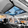 Generic Marble Car Ceiling Cargo Net Pocket,31.69"x24.02" Strengthen Load-Bearing Double-Layer Mesh Car Roof Storage Organizer,Truck SUV Travel Long Road Trip Camping Interior Accessories