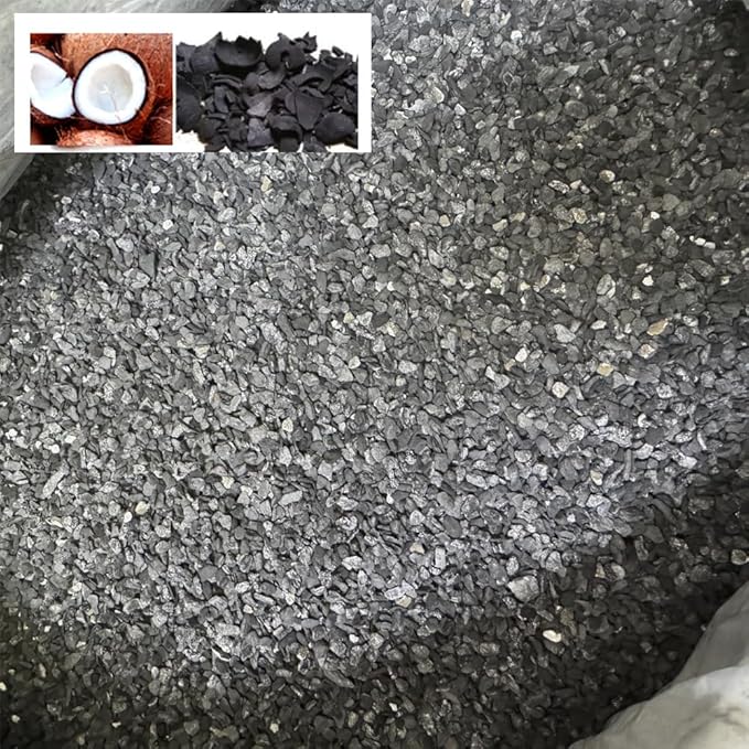 5 lbs Coconut Shell Granular Activated Charcoal Carbon in 5 Mesh Media Bags for Aquarium Fish Pond Tank Canister Filter GAC-5P