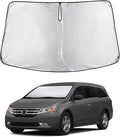 EcoNour Windshield Sunshade Compatible for Honda Odyssey 2011-2015 2016 2017, Sun Visor for Front Windshield & Window Sun Shade Cover, UV Heat Blocker & Protector, Car Accessories