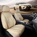 Coverland Custom Fit Car Seat Covers for Car Compatible with [Camry, Accord, Corolla, Mazda3, Altima, Jetta, Passat] Premium Waterproof Non-Slip Interior Seat Protector [Front Beige - Size Chart A13]
