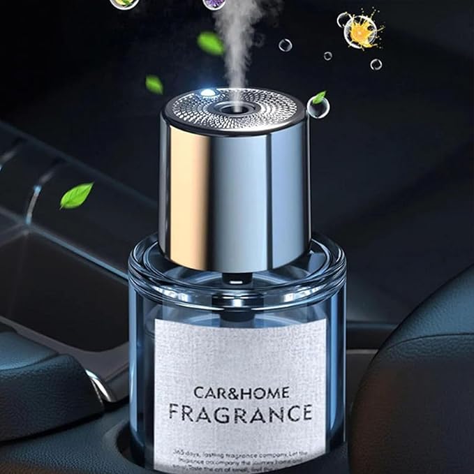 Smart Ultrasonic Atomized Car Air Freshener, 5 Gears Adjustment & Auto On/Off, Smart Car Air Fresheners Diffuser, Car Fragrance Air Freshener, Car Fast Aroma Diffuser (Lavender)