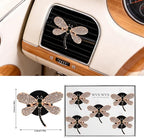 5 PCS Dragonfly Car Decor,shiny Freshener Vent ClipsCar Accessories Decoration for Refillable Outlet Diffuser, Universal for Most Cars (Dragonfly)