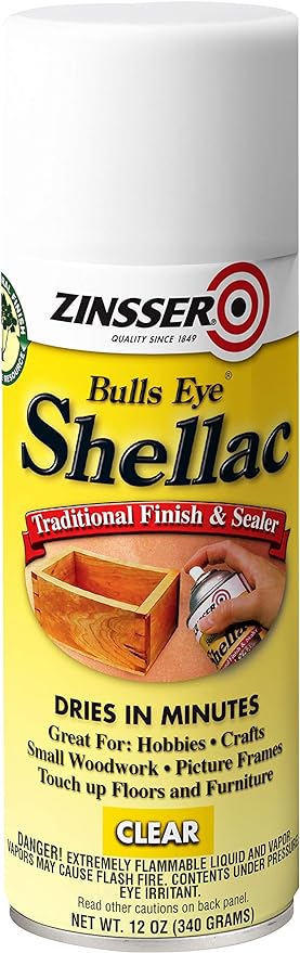 Bulls Eye Clear Shellac, 12 Ounce Spray