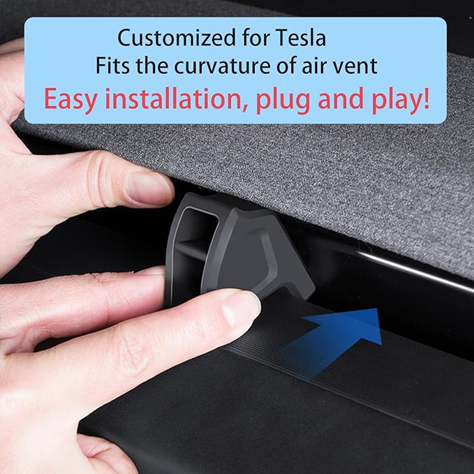 Air Freshener Adapter Designed for Tesla Air vent, Model 3 and Y Accessories (Air Freshener NOT Included) - 2 Pack (2024-2025 Model 3 &2025-2026 New Model Y Juniper)