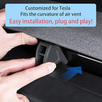 Air Freshener Adapter Designed for Tesla Air vent, Model 3 and Y Accessories (Air Freshener NOT Included) - 2 Pack (2024-2025 Model 3 &2025-2026 New Model Y Juniper)