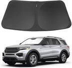 Windshield Sun Shade Fit for 2020-2024 2025 2026 Ford Explorer SUV, ST XLT, Limited, Platinum Accessories Foldable Sunshade Sun Visor Protector Keep Car Cool