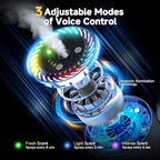 Smart Car Air Freshener Diffuser Voice Control with Starry Projection Light, 3 Adjustable Modes Intelligent Aromatherapy for Essential Oil, Smart Auto On/Off, Voice Edition (Cologne)