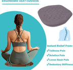 Big Ant Car Seat Cushion, Comfort Memory Foam Driver Seat Cushion Improve Driving View, Sciatica and Lower Back Pain Relief, Seat Cushions for Car Seat Driver, Home Office Chair, Wheelchair - Gray
