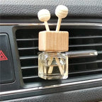 6 Pack,8ml Car Outlet Essential Oil Diffuser,Empty Clear Glass Car Air Freshener Vent Decoration Bottle Perfume Diffuser Vials For Aromatherapy Fragrance Ornament-1 Funnel&Dropper