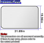 Magnetic Car Rear Window Sun Shade, Full Blackout Auto Side Window Covers, UV Rays Protector Windshield Privacy Curtain, Universal Sun Heat Blocker Auto Accessory for SUV, Truck (Rear)