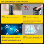 LKT Car Ozone Generator - Remove Smoke Odor from Car, Foul Smell from Bathroom, Odor Eliminator, Portable Ozone Machine, Air Purifier Deodorizer for Home, Office, Smoke, Car, Pet etc.