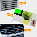 2 Pieces 316l Car Aromatherapy Essential Oil Diffuser Air Freshener with Vent Clip 48 Felt Pad Christmas Gift for Women Men(Tree Patterns)