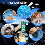 GLODWAY Car Air Freshener Spray,Green Tea Scent, 6 OZ Odor Eliminator,4 Pack, for Cars, Trucks, RVs, Home