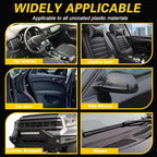 Black Trim Plastic Restorer for Cars – Refreshes Faded Plastic, Vinyl & Rubber Trim with Polish for Deep Shine – Protects Against UV & Dirt – Black Exterior & Interior Care for Detailing - 30ml *2.