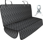 Lassie Truck Back Seat Cover for Dogs with Safety Belt, Truck Bench Seat Cover Compatible with Ford F-Series, F150 /Chevrolet Silverado 1500, Colorado/Ram 1500 Pick Up/GMC Sierra/Toyota Tundra and etc