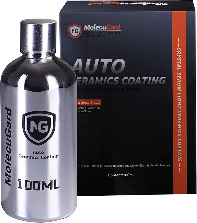 Auto Ceramics Coating Light Ceramic Coating for Cars, Protect Car Paintwork, High Shine, Easy to Apply, 100ml,car cleaner(Sufficient for 3 Small-Med Car)-Durability of over 1 year
