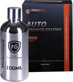 Auto Ceramics Coating Light Ceramic Coating for Cars, Protect Car Paintwork, High Shine, Easy to Apply, 100ml,car cleaner(Sufficient for 3 Small-Med Car)-Durability of over 1 year