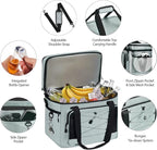 Maelstrom Portable Collapsible Soft Cooler Bag – 24/30/60 Cans Double-Deck Leakproof Ice Chest for Beach, Camping & Grocery