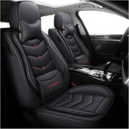 Car Seat Covers Full Set,Automotive seat Covers for Cars,Waterproof Leather seat Covers with Fixed Lumbar Support,Universal Fit for Most Cars,SUV,Trucks and Sedans