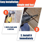 Tandefio 60 Pack 3/8''x 3'' Ceramic Black Lag Screw Kit with Washers Hex Lag Bolts Wood Screws Heavy Duty Ruspert Coating Hot Dip Galvanized Double Layer for Wood Decks Fences