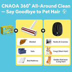 Pet Hair Removal Set, Roller Pet Hair Remover, Pet Hair Removal Glove for Dogs & Cats, Pet Fur Remover for Clothing, Couch, Carpet, Car Seat, Pet Hair Removal Tool -I White