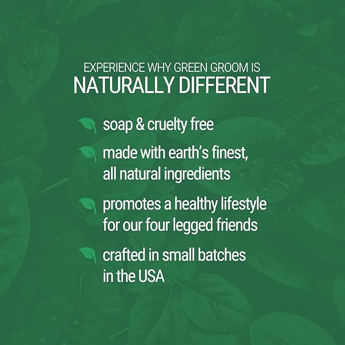 Green Groom Odor Eliminator Dog Shampoo, 1 Gallon - Crafted with Odortrol, All Natural Ingredients, Antioxidant Rich, Eliminates Smelly Pet Odors, Powerful Deodorizing Formula, Professional Grade